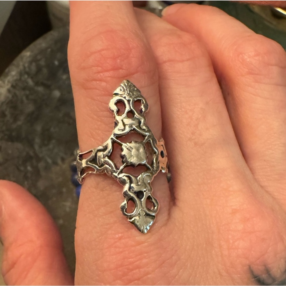 Obelisk sterling silver souvenir jewelry holy mountainism size 6.5